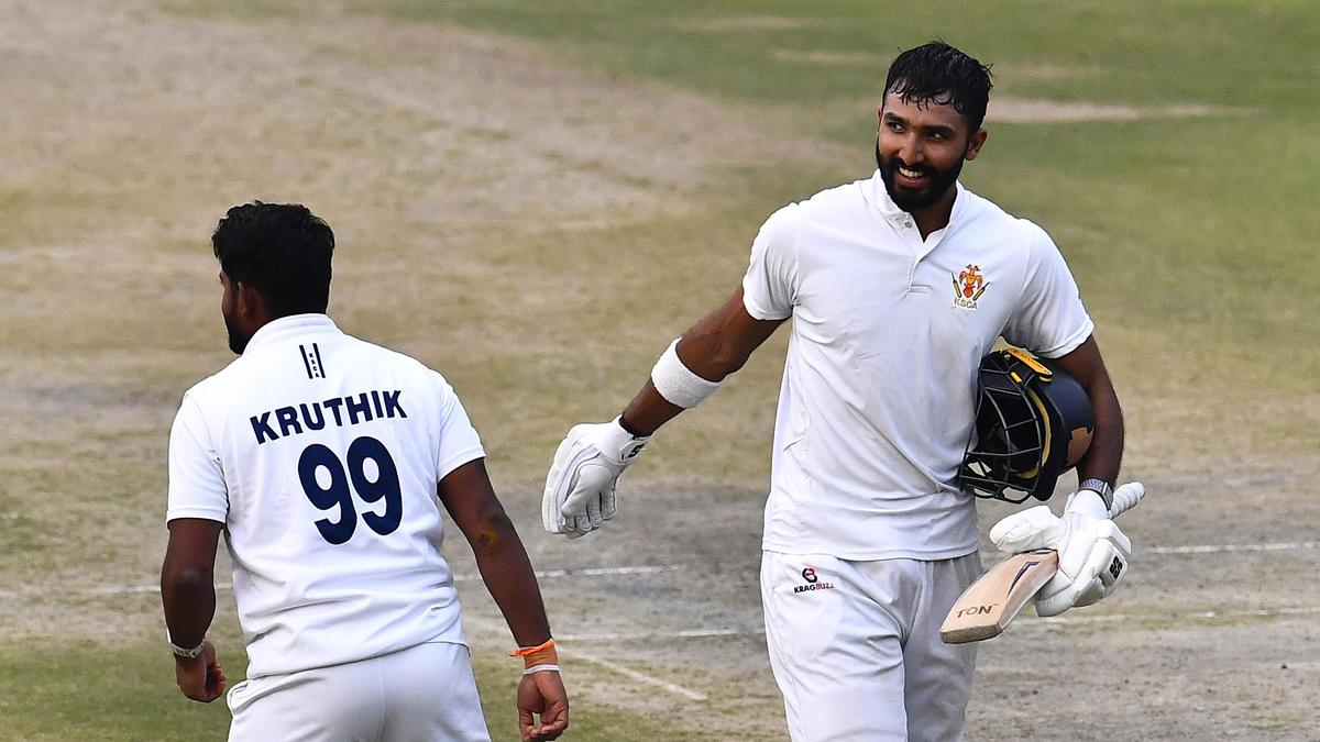 Padikkal’s blazing century powers Karnataka into Ranji Trophy quarterfinals