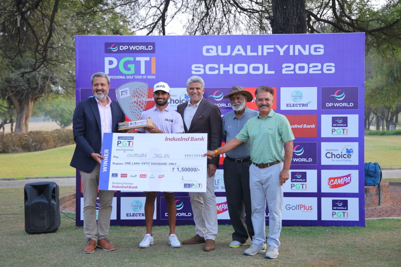 Shubham Jaglan wins DP World PGTI Qualifying School